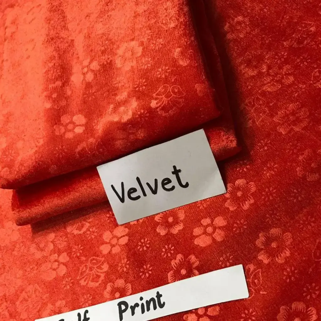 2 pcs women's unstitched valvet sequins suit
